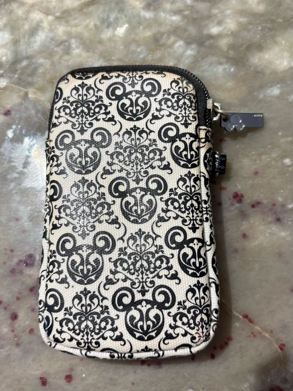 Disney Parks Hidden Mickey damask tech case or wristlet
